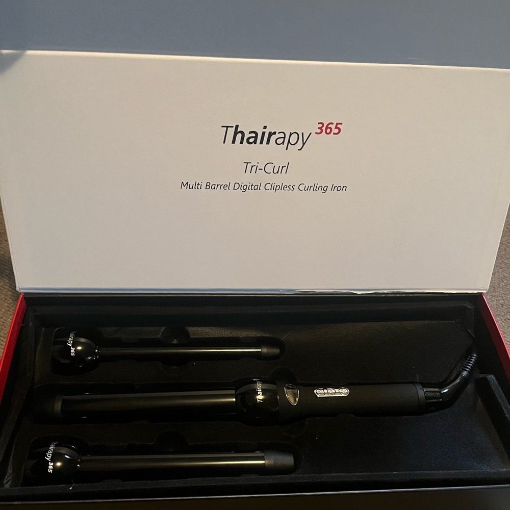 Thairapy 365 Tri-Curl multi barrel, digital clip list curling iron